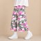 Custom Pink Green Camouflage Wide Leg Cargo Pants