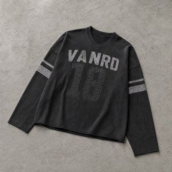 Custom Football Jersey with Distressed Print and Number