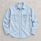 Custom Light Wash Denim Shirt with Square Patch Pockets