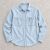Custom Light Wash Denim Shirt with Square Patch Pockets