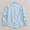 Custom Light Wash Denim Shirt with Square Patch Pockets