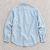 Custom Light Wash Denim Shirt with Square Patch Pockets