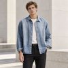 Custom Stone Wash Blue Denim Overshirt