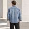 Custom Denim Overshirt in Stone Wash Blue for Easy Layering