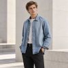 Custom Stone Wash Blue Denim Overshirt