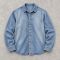 Custom Denim Overshirt in Stone Wash Blue for Easy Layering