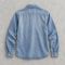 Custom Denim Overshirt in Stone Wash Blue for Easy Layering