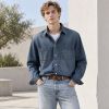Custom Dark Indigo Wash Denim Shirt