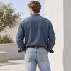 Custom Dark Indigo Wash Denim Shirt