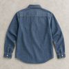 Custom Dark Indigo Wash Denim Shirt