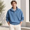 Custom Washed Blue Denim Pullover Shirt