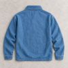 Custom Washed Blue Denim Pullover Shirt
