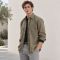 Custom Olive Green Denim Shirt with Western Yoke Detail