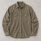 Custom Olive Green Denim Shirt with Western Yoke Detail