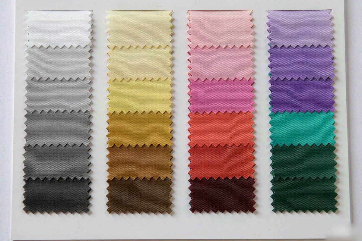 nylon fabric color swatches for custom tracksuit production