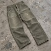 Custom Carpenter Pants in Olive with Double Knee Panels