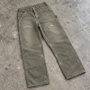 Custom Carpenter Pants in Olive with Double Knee Panels