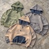 Custom Acid Wash Hoodie with Distressed Raw Edges and Hem