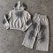 Custom Tracksuits in Washed Grey Fleece with Studded Detail