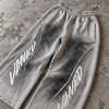 Custom Tracksuits in Washed Grey Fleece with Studded Detail