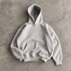 Custom Oversized Hoodies in Heavyweight Grey and Black Fleece