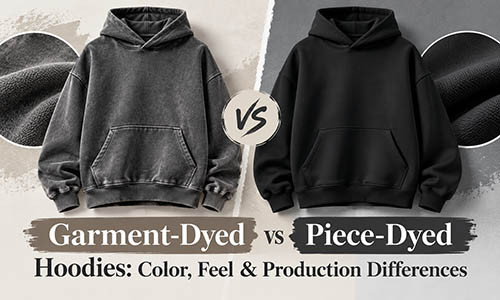 Garment-Dyed vs Piece-Dyed Hoodies: Color, Feel & Production Differences