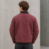 Custom Varsity Jacket in Washed Burgundy Canvas with Chenille Patch