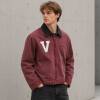 Custom Varsity Jacket in Washed Burgundy Canvas with Chenille Patch