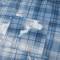 Custom Shorts Set in Washed Blue Plaid with Matching Shirt