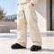 Custom Work Jacket and Wide Leg Pants Set in Cream Canvas