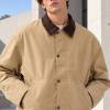 Custom Work Jacket and Wide Leg Pants Set in Khaki Canvas