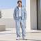 Custom Printed Jacket and Cargo Pants Set in Blue Ripstop