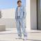 Custom Printed Jacket and Cargo Pants Set in Blue Ripstop