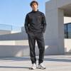 Custom Jogger Set in Black Half Zip Fleece with Raglan Sleeves