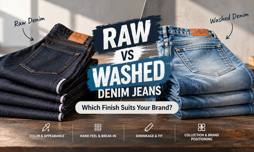 Raw vs Washed Denim Jeans: Which Finish Suits Your Brand?