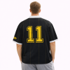 Custom Jersey T-shirts | Black Lace-Up Hockey Style Jersey