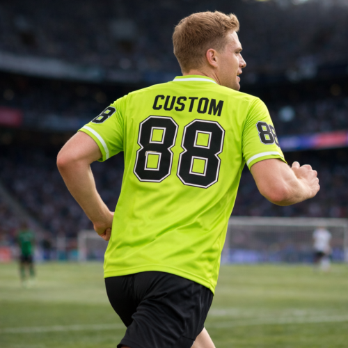 Neon football jersey custom t-shirts for teams OEM