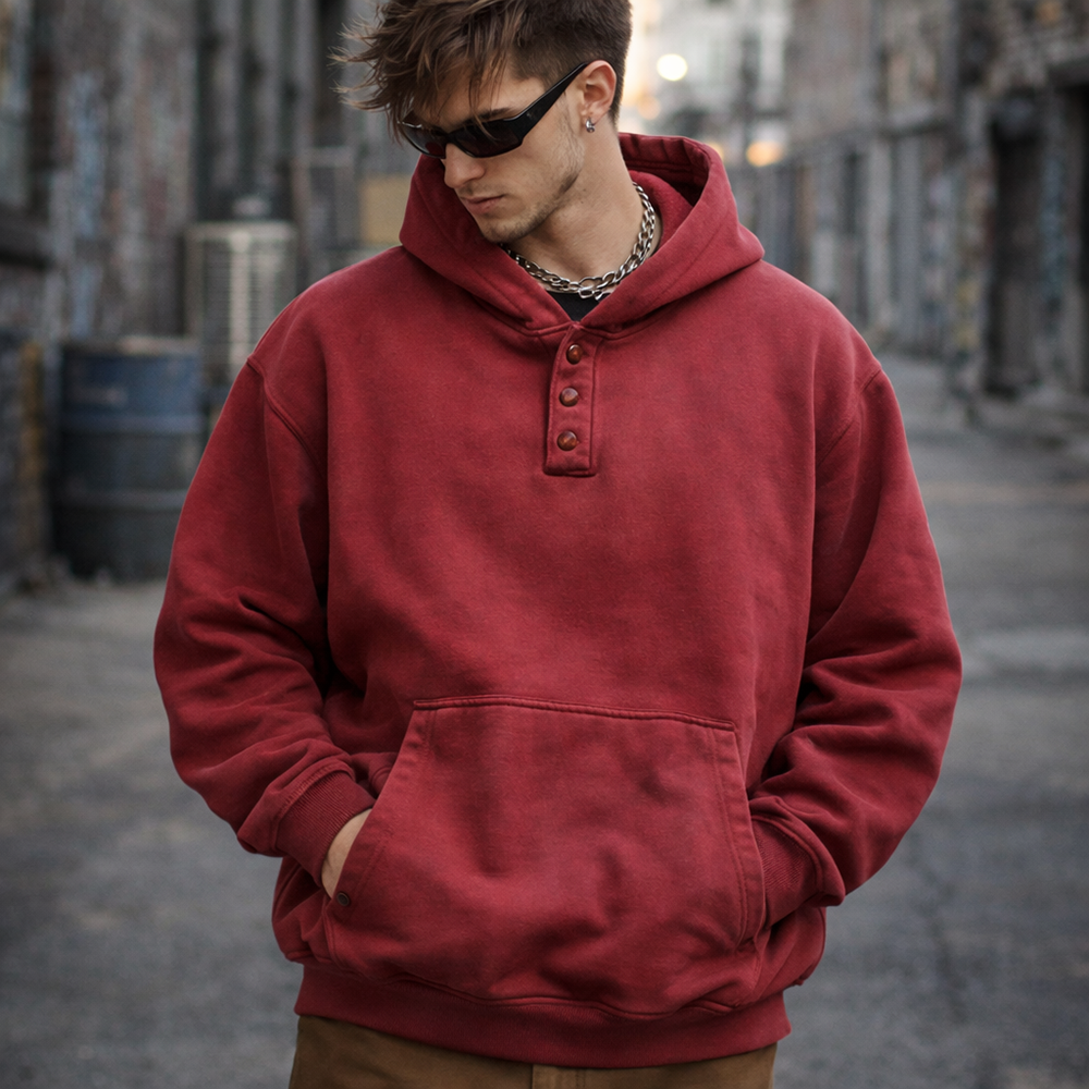 Green retro jacket model display