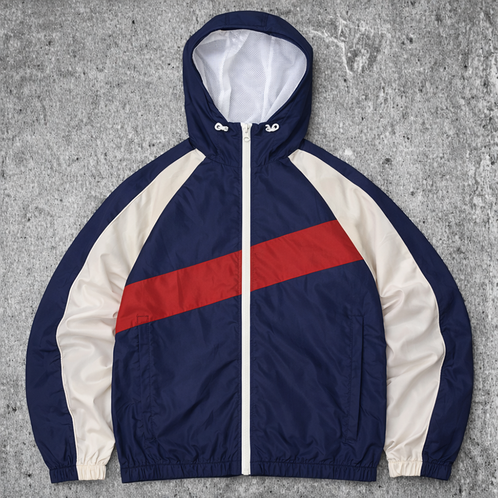 Green retro jacket model display