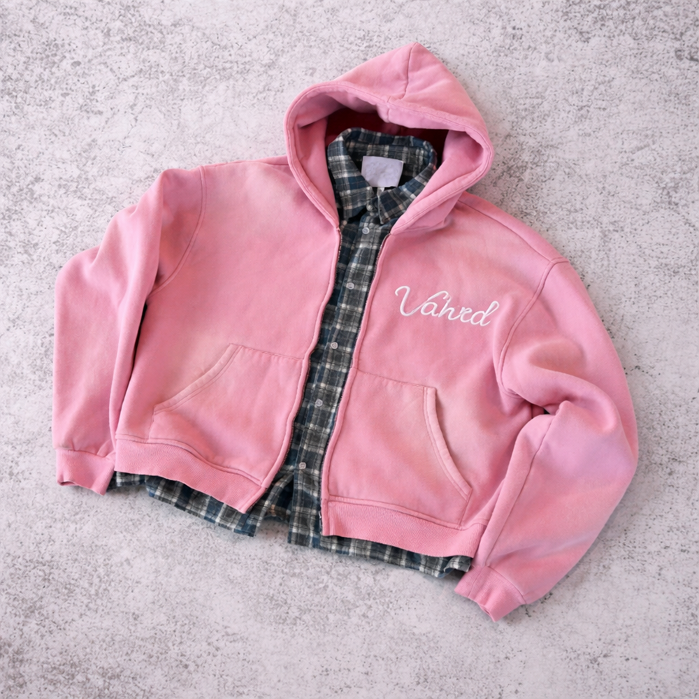 Green retro jacket model display