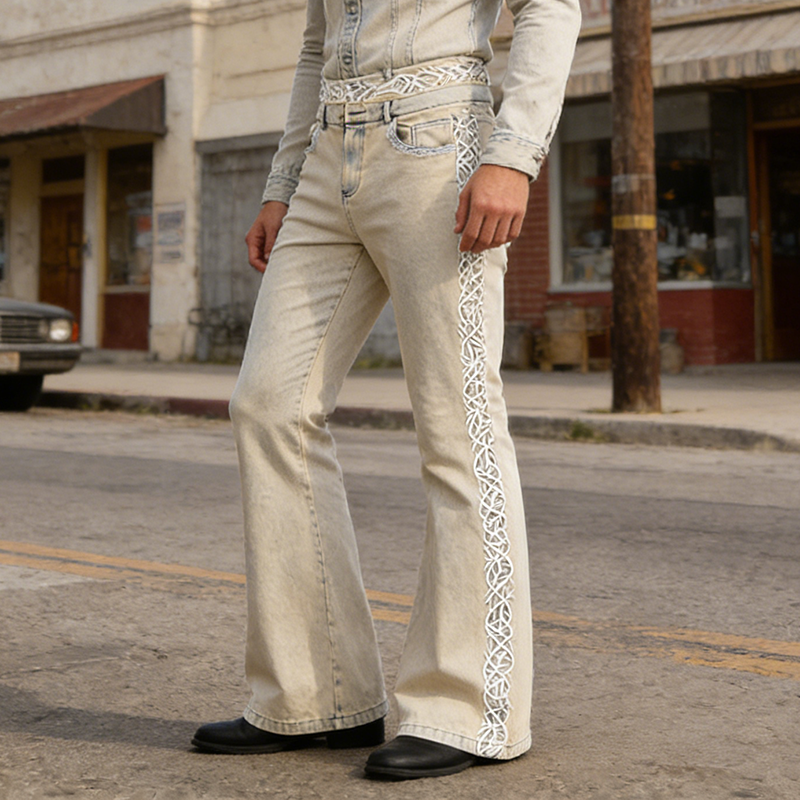 Green retro jacket model display