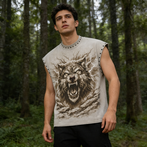 Custom Sleeveless T Shirts Manufacturer for Streetwear