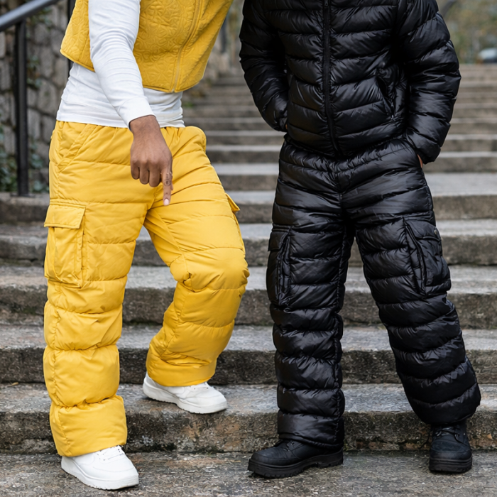 Custom Cargo Pants with Padded Winter Insulation