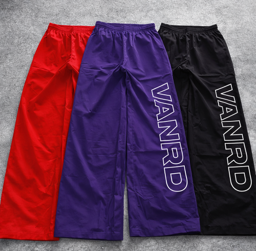 Custom Track Pants with Wide Leg Logo Print