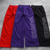Custom Track Pants with Wide Leg Logo Print