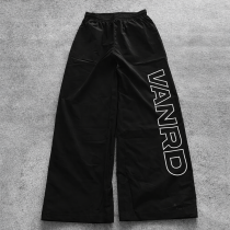 Custom Track Pants with Wide Leg Logo Print