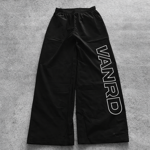 Custom Track Pants with Wide Leg Logo Print