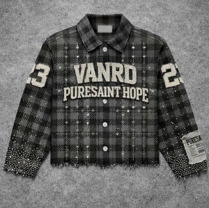 Custom Flannel Jacket with Chenille Patches