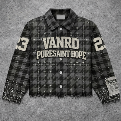 Custom Flannel Jacket with Chenille Patches