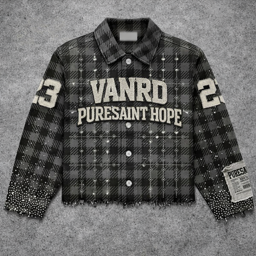 Custom Flannel Jacket with Chenille Patches